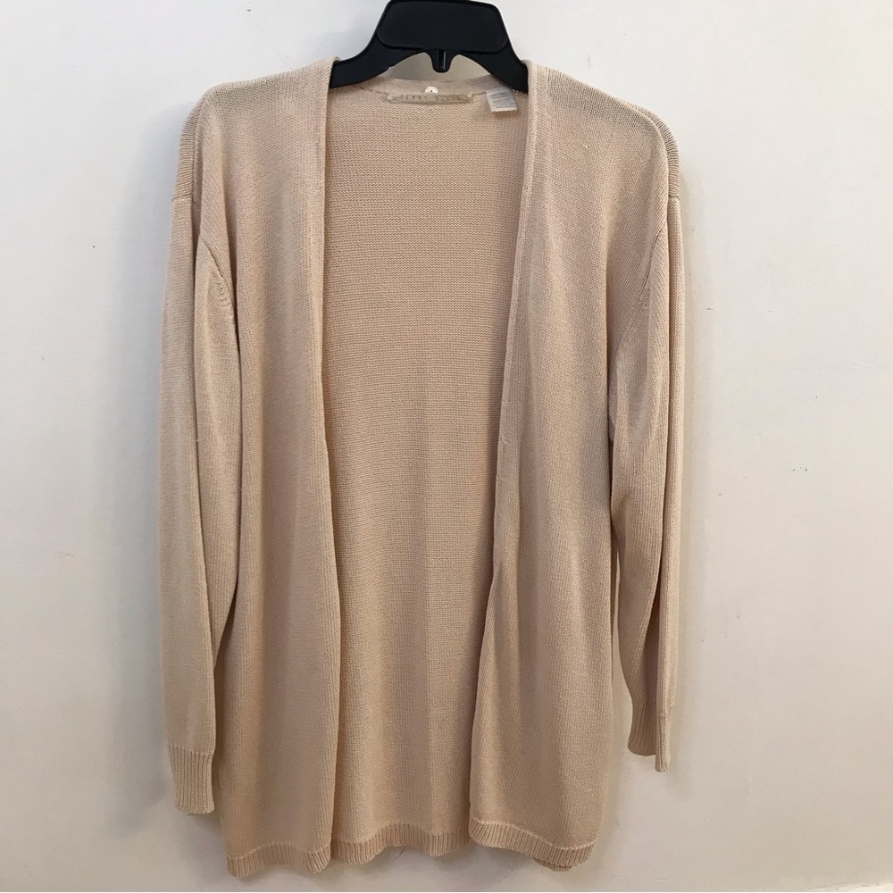 Perry Ellis Silk Open Front Cardigan, Size Large, Women's